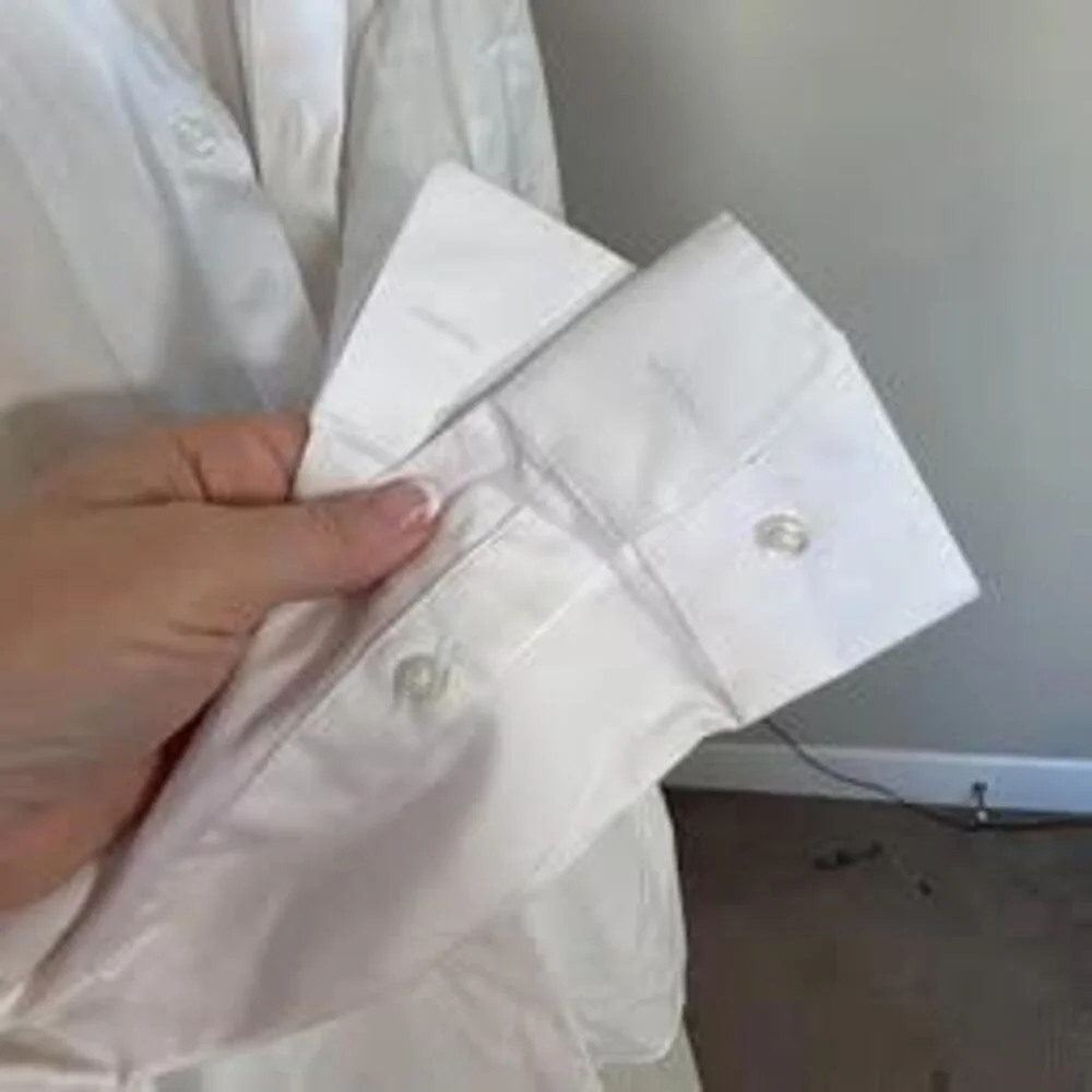 VAN‎ HEUSEN FLEX REGULAR FIT STRETCH DRESS SHIRT MENS SIZE 15 32 33 WHITE